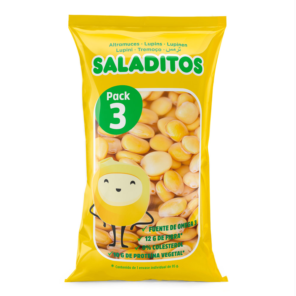 #SaladitosOnTheGo – Lupines Saladitos 5 x 3 units 95 g