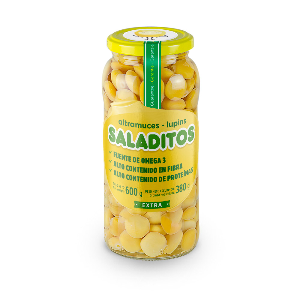 Lupines Saladitos glass jar 6 x 380 g