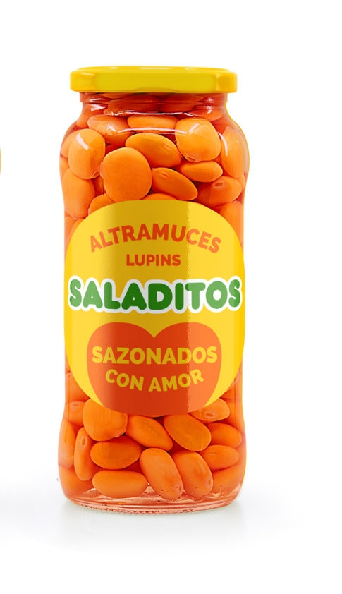 #SALADITOSSAZONADOS- ALTRAMUCES PACK DE 6 TARROS CRISTAL 380 G SAZONADOS CON AMOR